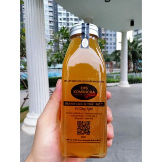 KOMBUCHA DETOX TEA 350ML - Thanh lọc cơ thể, giảm cân, được lên men thủ công Truyền thống tại Núi Ba Vì.