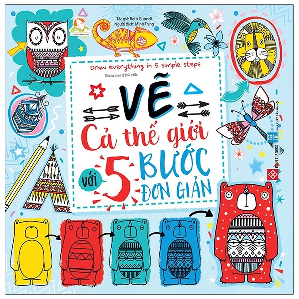 Sách - Draw Everything In 5 Simple Steps - Vẽ Cả Thế Giới Với 5 Bước Đơn Giản