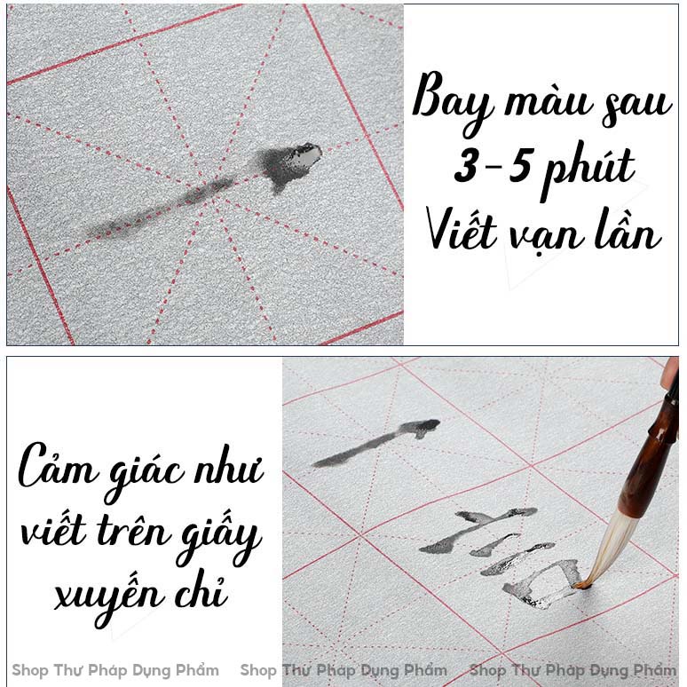 Vải Viết Thư Pháp Bằng Nước Bọc Gấm Chống Nhòe Cao Cấp