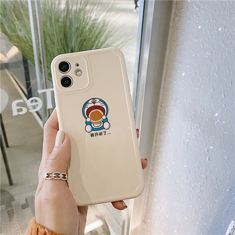 Ốp silicon Họa Tiết Hình Chú Mèo Doraemon Thời Trang Cho Iphone 12 11 Pro Max 7 8 Plus Iphone X Xs Max Xr Se 2020