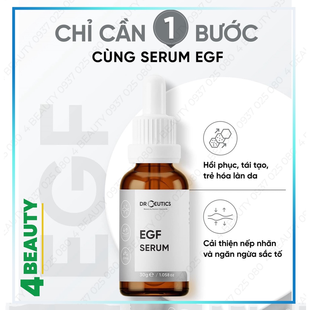 Serum EGF DrCeutics Phục Hồi Và Trẻ Hóa Da 30ml