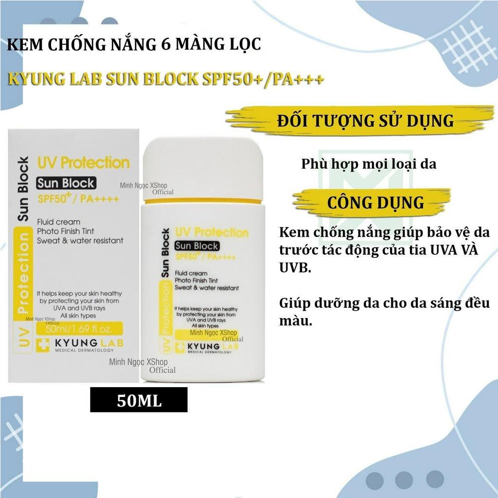 Kem chống nắng 6 màng lọc KyungLab Sun Block SPF50+/ PA+++ 50ML