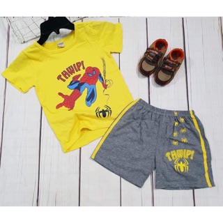 Set bộ cotton cộc tay con trai