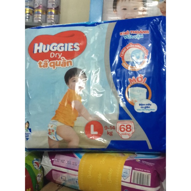 Bỉm Huggies Quần M74,L68,XL62,XXL56