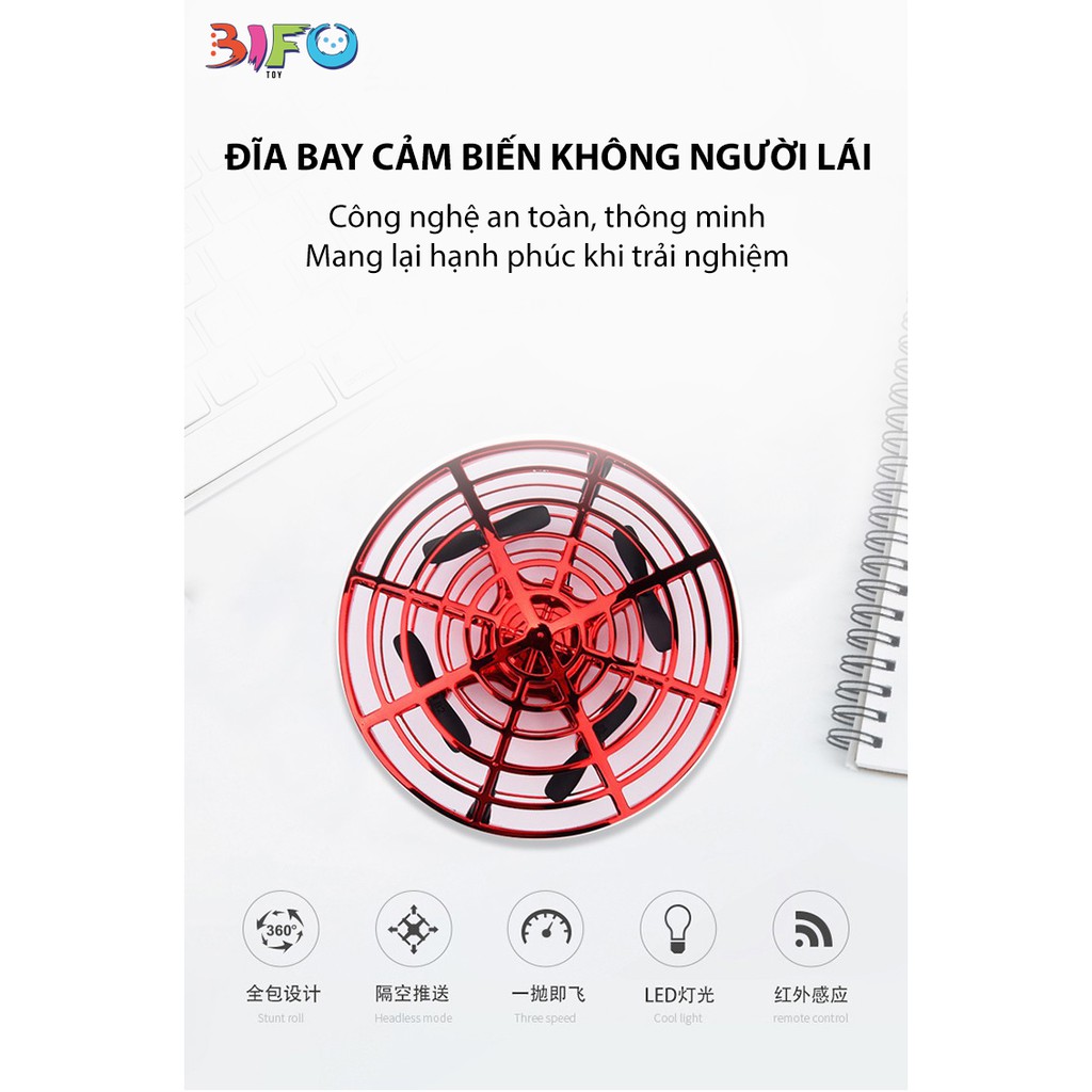 Đĩa Bay Điều Khiển Bằng Tay Cảm Biến Hồng Ngoại Thông Minh