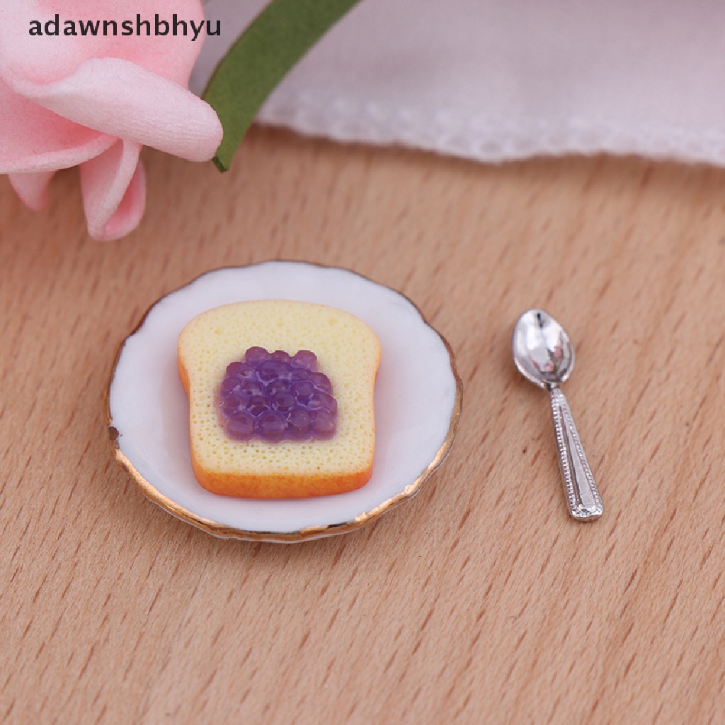 Bộ 3 Muỗng Ăn Bánh Mì Tỉ Lệ 1: 12 Trang Trí Nhà Búp Bê