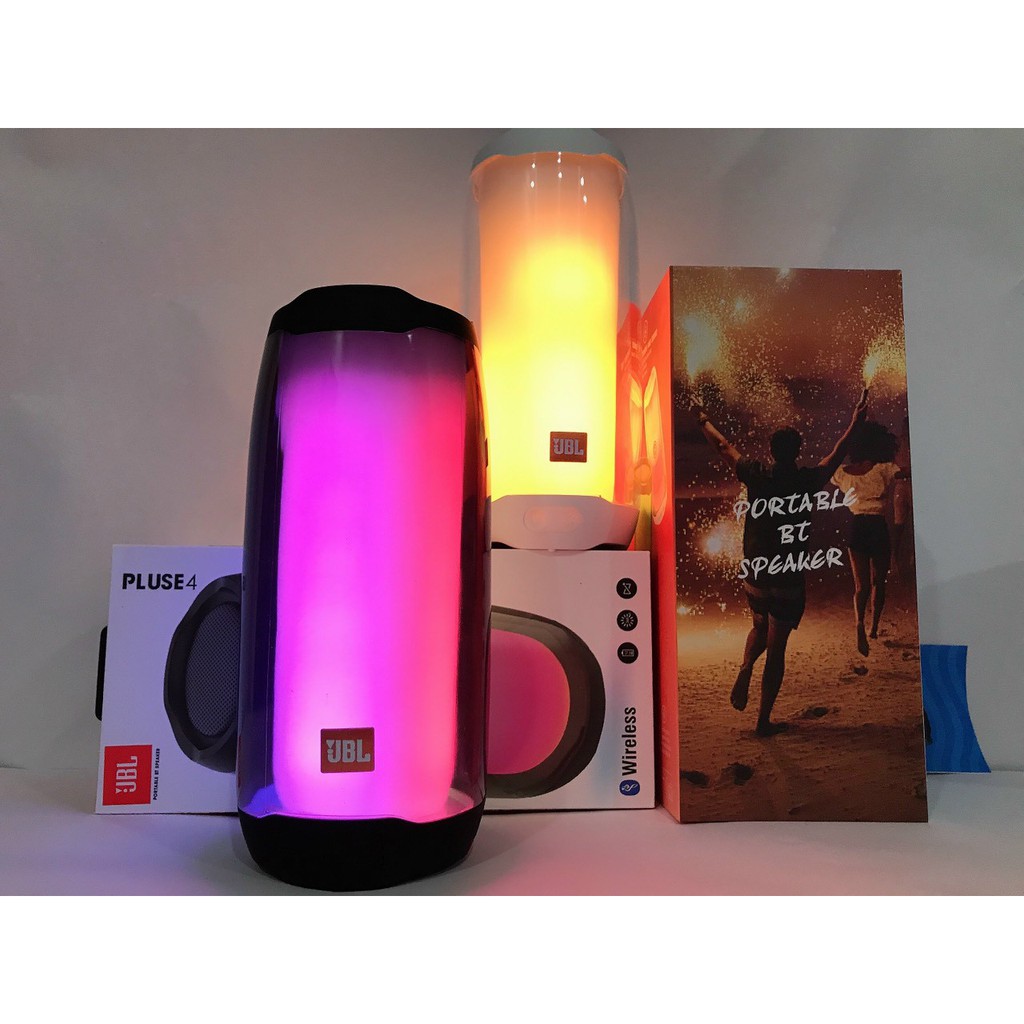 Loa Bluetooth JBL pulse 4 Đèn Led  360 độ Âm Thanh Chuẩn  Bass Căng Đét Hàng Cao Cấp