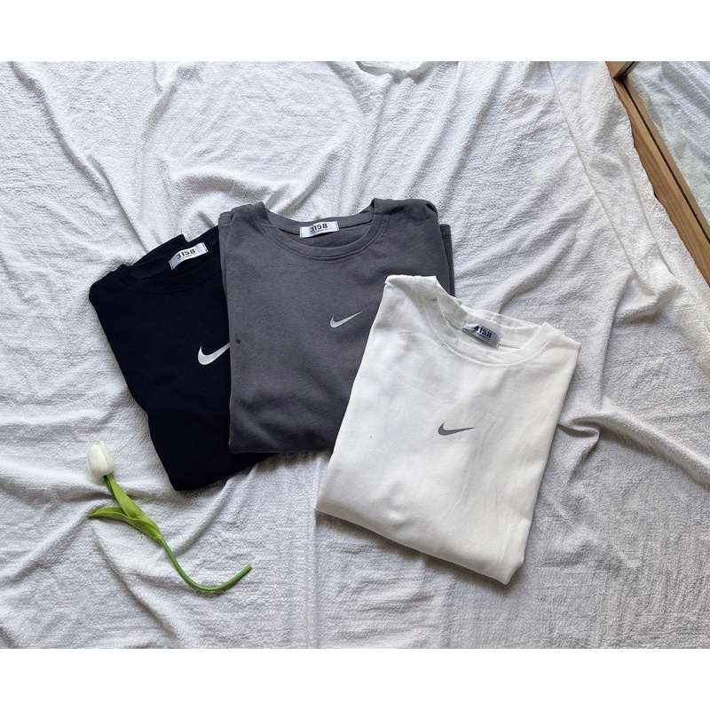 Áo phông logo tích 3158 phản quang loại 1 chất tuyết nhung qc