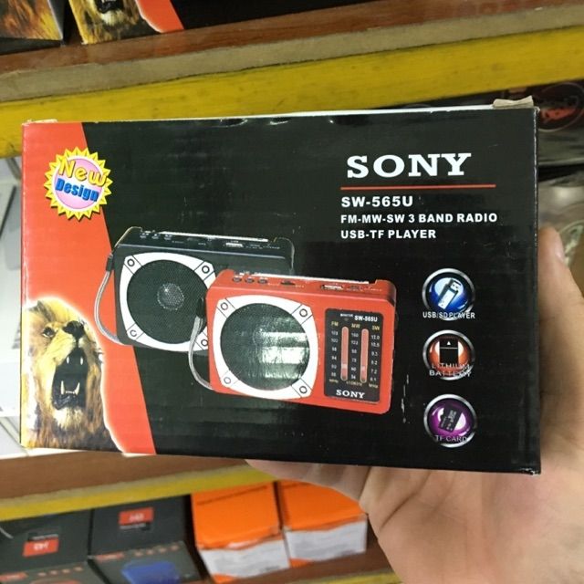 ĐÀI RADIO,USB,thẻ nhớ nghe nhạc SONY SW-565U