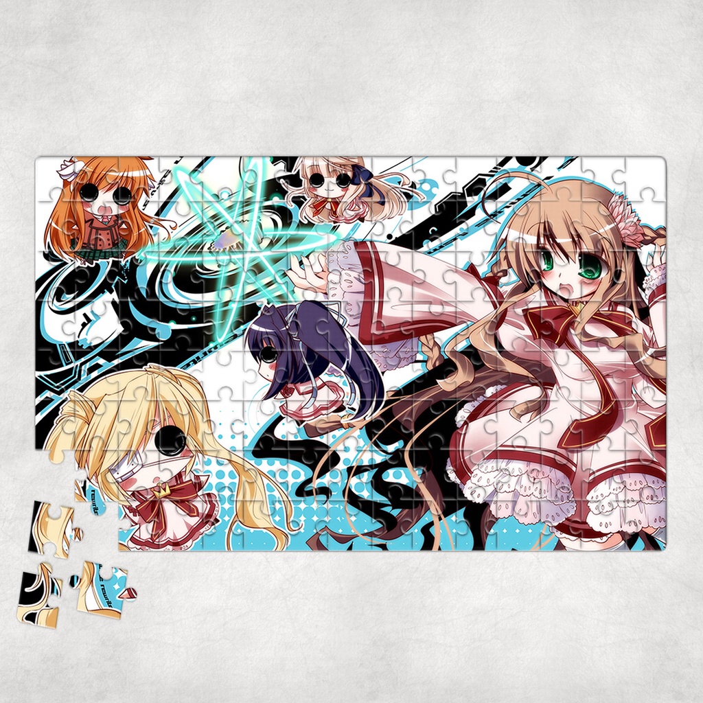 Tranh ghép hình A4, A5 Anime, xếp hình REWRITE - Mẫu 1