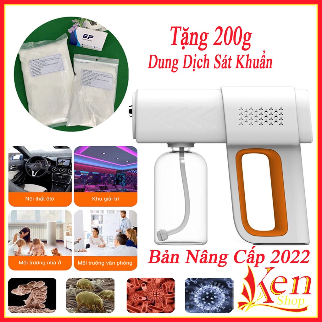 Súng Phun Khử Khuẩn Phun Sương Diệt Khuẩn Tiệt Trùng Diệt Khuẩn Bằng Tia UV K6X New 2022