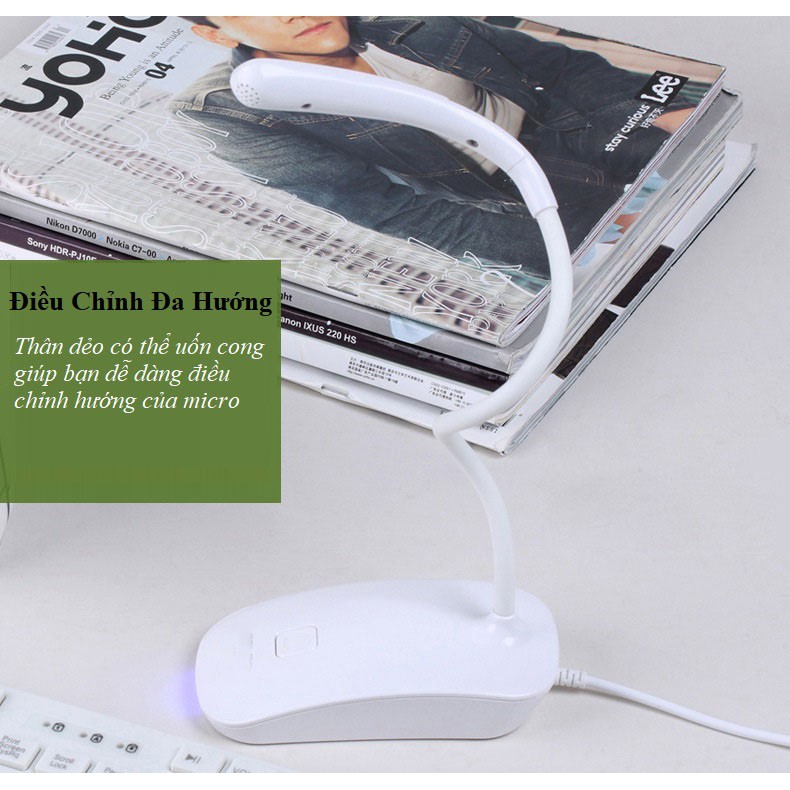Microphone Máy Tính❤️FREESHIP❤️Micro Thu Âm Để Bàn Cho Máy Tính, Laptop M13