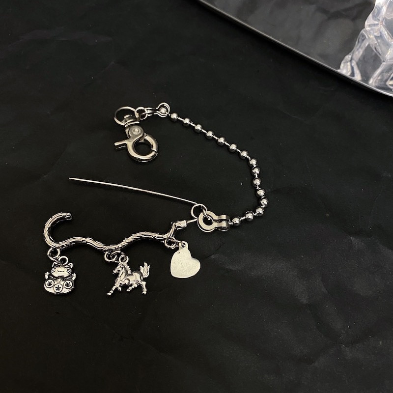 Ghim Cài Áo Dây Xích Tua Rua Đính Đá Phong Cách Baroque Châu Âu