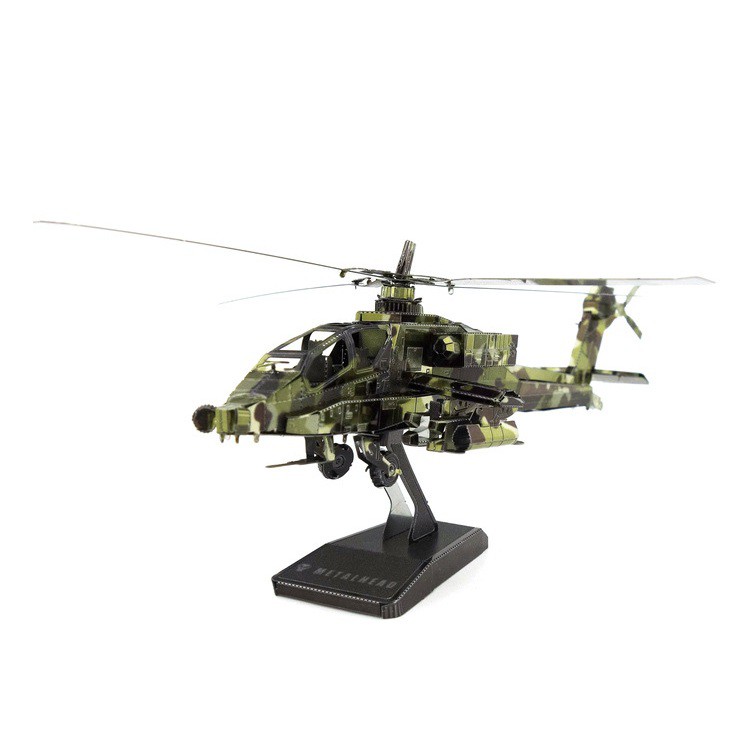 Đồ chơi lắp ghép Mô hình Kim loại Máy bay trực thăng AH64 Apache