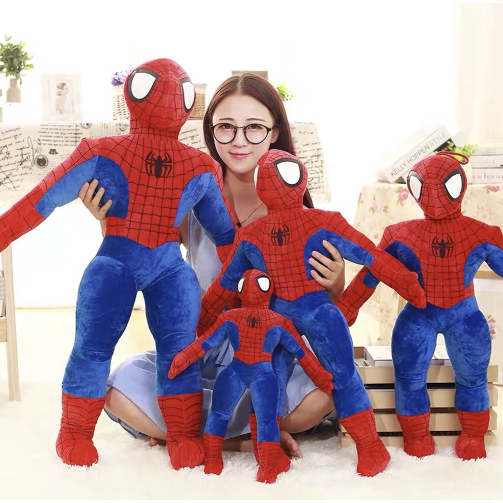 Gấu bông người nhện, gấu bông spider man nhồi bông cao cấp