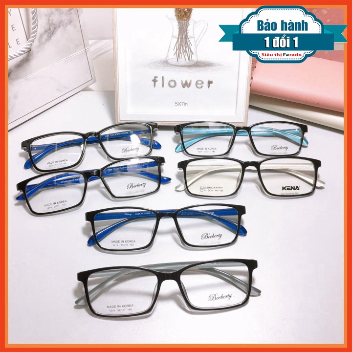 [Gía siêu rẻ] Gọng kính vuông nhựa dẻo 5209 - 5219 - 5216 nhận cắt mắt cận viễn loạn