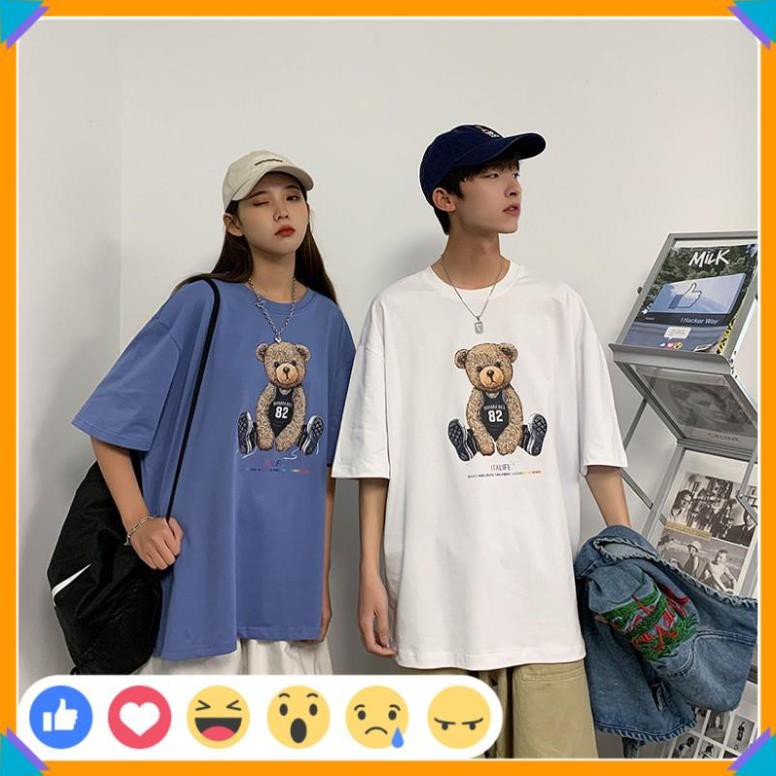 🎁SALE 50%🎁 Áo Thun Thời Trang Unisex , Áo Thun Nam Nữ Hình Gấu 82 Đáng Yêu | BigBuy360 - bigbuy360.vn