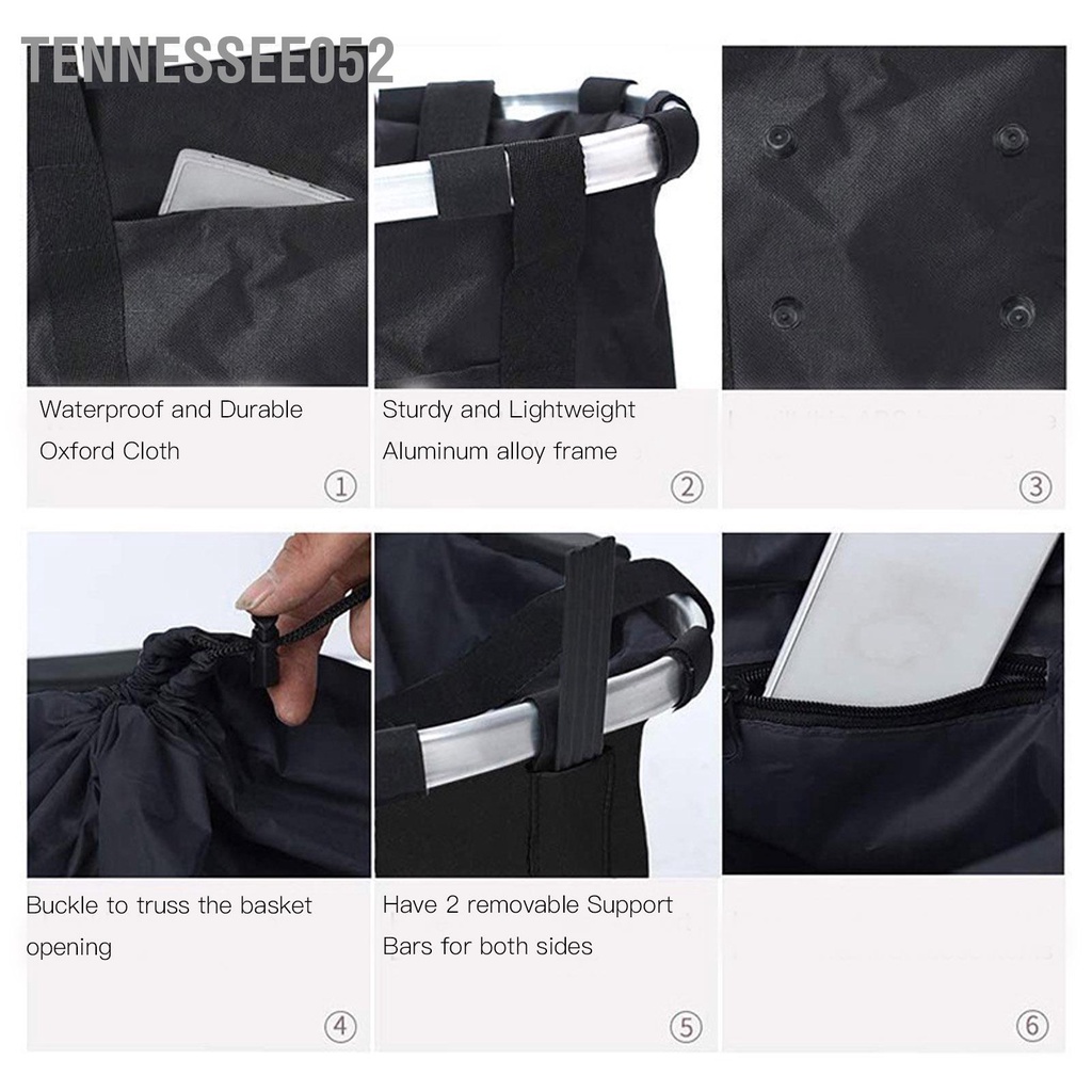 Tennessee052 Chó có thể gập lại Người vận chuyển Xe đạp Giỏ phía trước Có tháo rời Tay lái Phát hành nhanh cho điện