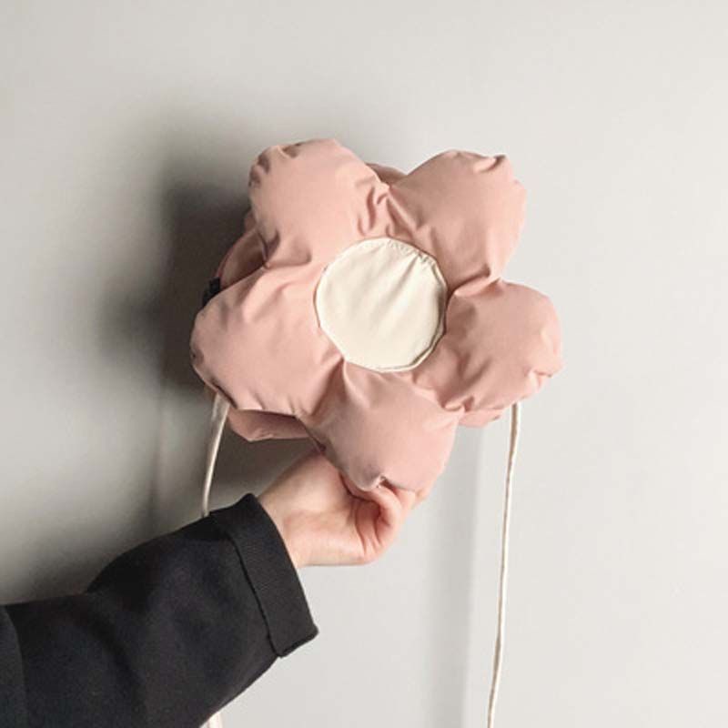 Túi Đeo Chéo Đính Hoa Xinh Xắn Dễ Phối Đồ Thời Trang Dành Cho Nữ