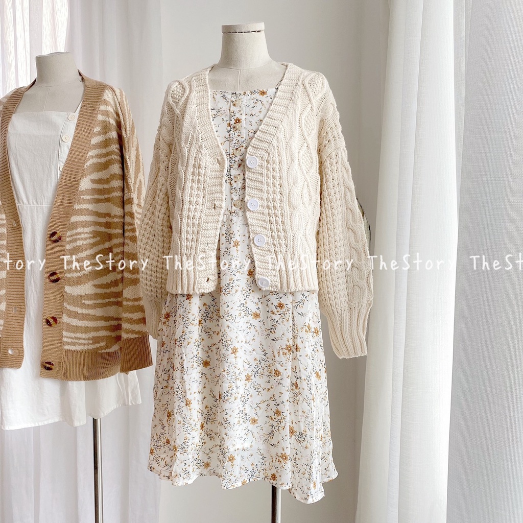 [STR] [ẢNH THẬT SHOP CHỤP] Áo cardigan len vặn thừng, dáng ngắn A2186