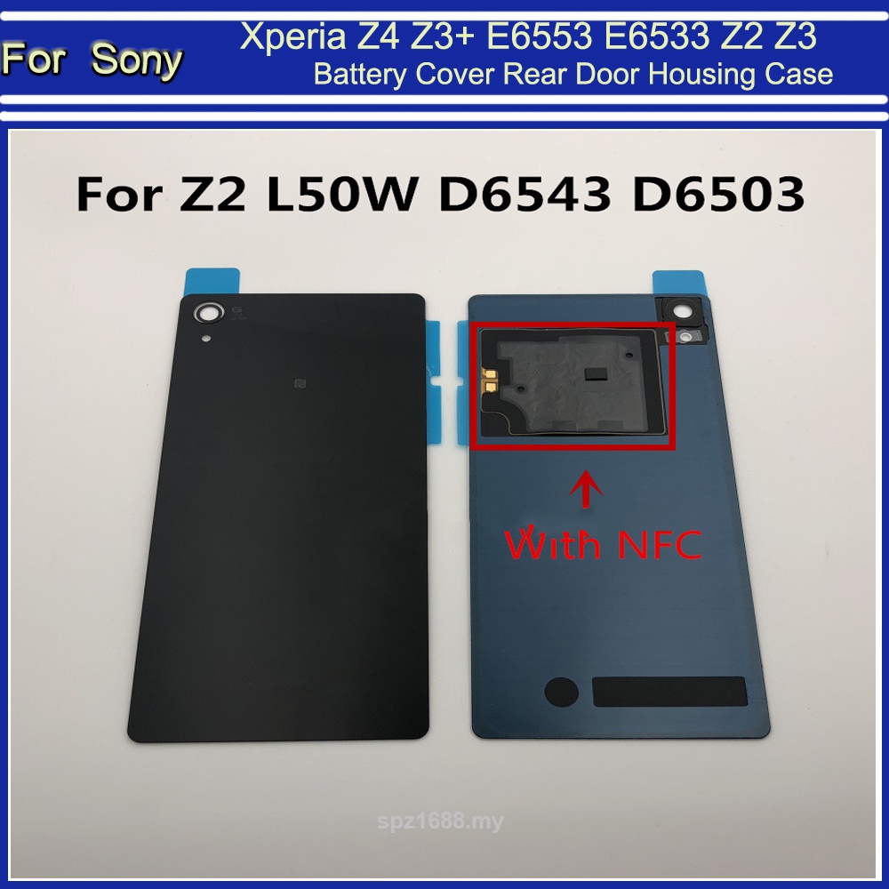 1 Nắp Lưng Điện Thoại Bằng Kính Cho Sony Xperia Z4 Z3 + Z3 Plus E6553 E6533 Z2 Z3 Z1