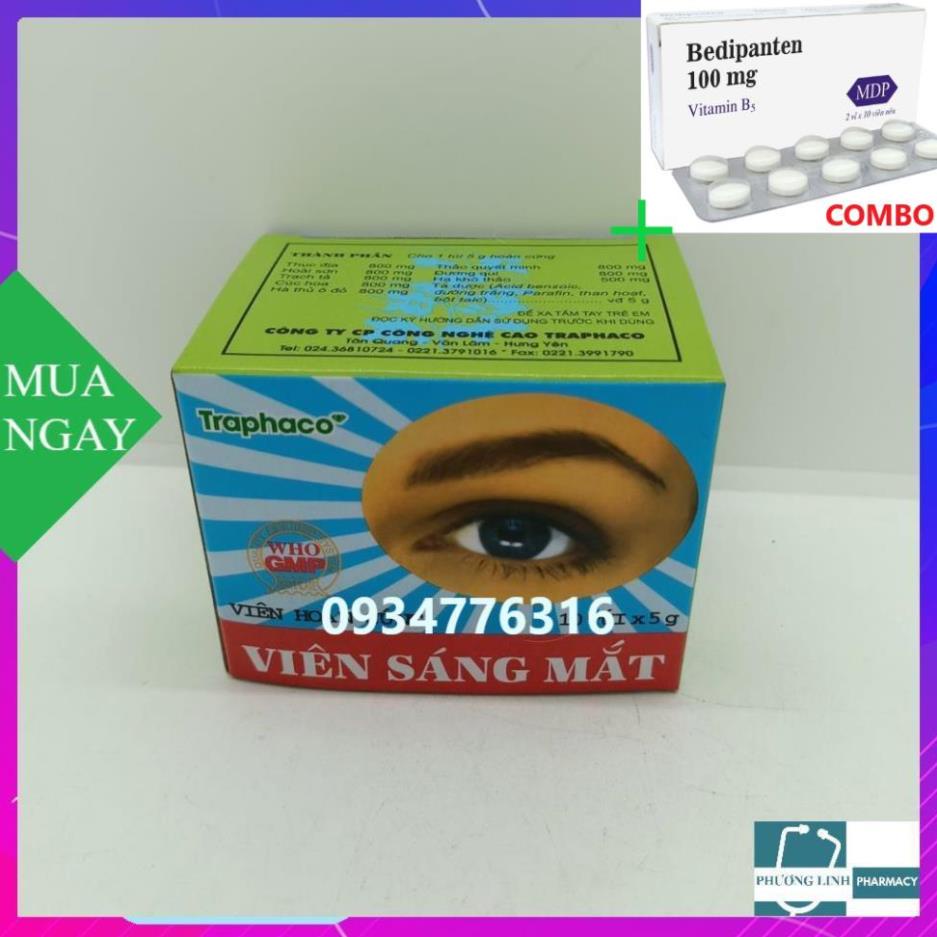 Combo Bedipanten 100mg +  VIÊN SÁNG MẮT TRAPHACO