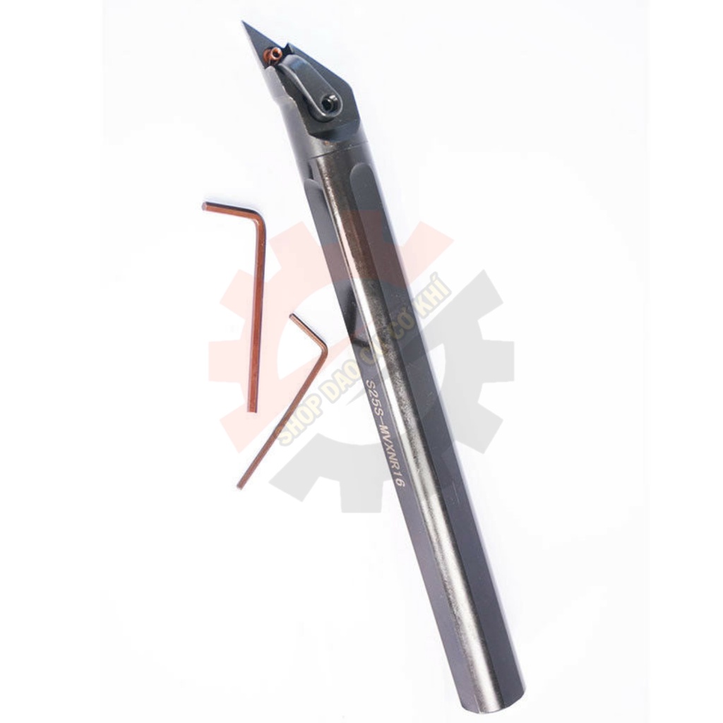 Cán dao chạy ngoài, móc lỗ dùng để lắp mảnh chíp VN16/VNMG16 đầy đủ hướng và kích thước