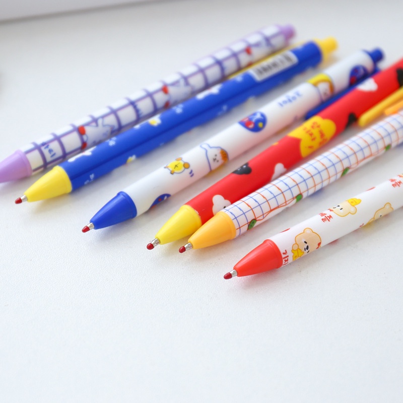 🍉Bút Gel Mực Đen INS Động Vật Hoạt Hình Cute Ngòi 0.5mm - Bút Gấu/ Mèo Viết Gel Bấm Đáng Yêu DUASHOP