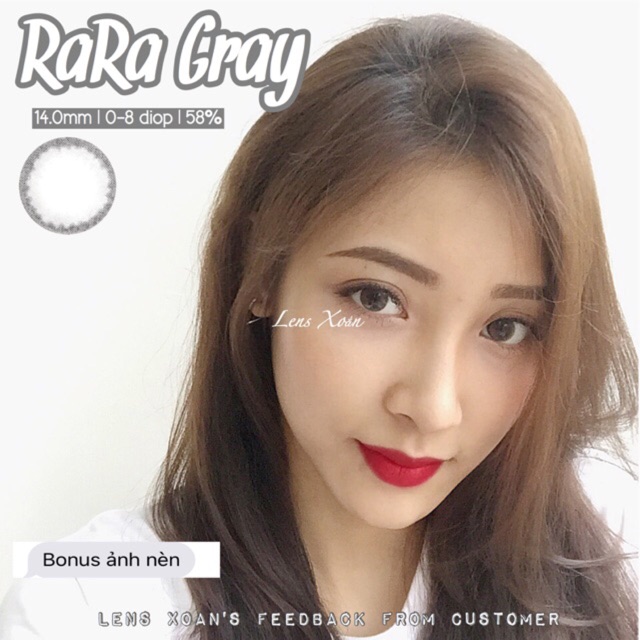 Áp tròng RARA GRAY-OLENS (LENS XOẮN)