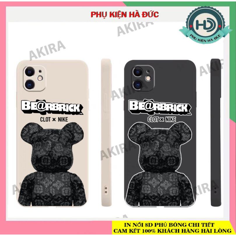 Ôp lưng điện thoại iphone 14/14pro/14plus/14promax Kaws bear brick 2 dẻo mềm vuông cạnh bảo vệ camera Akira case
