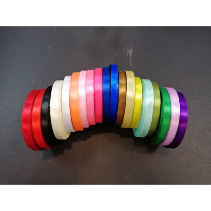 Ruy băng lụa trơn bản 1cm