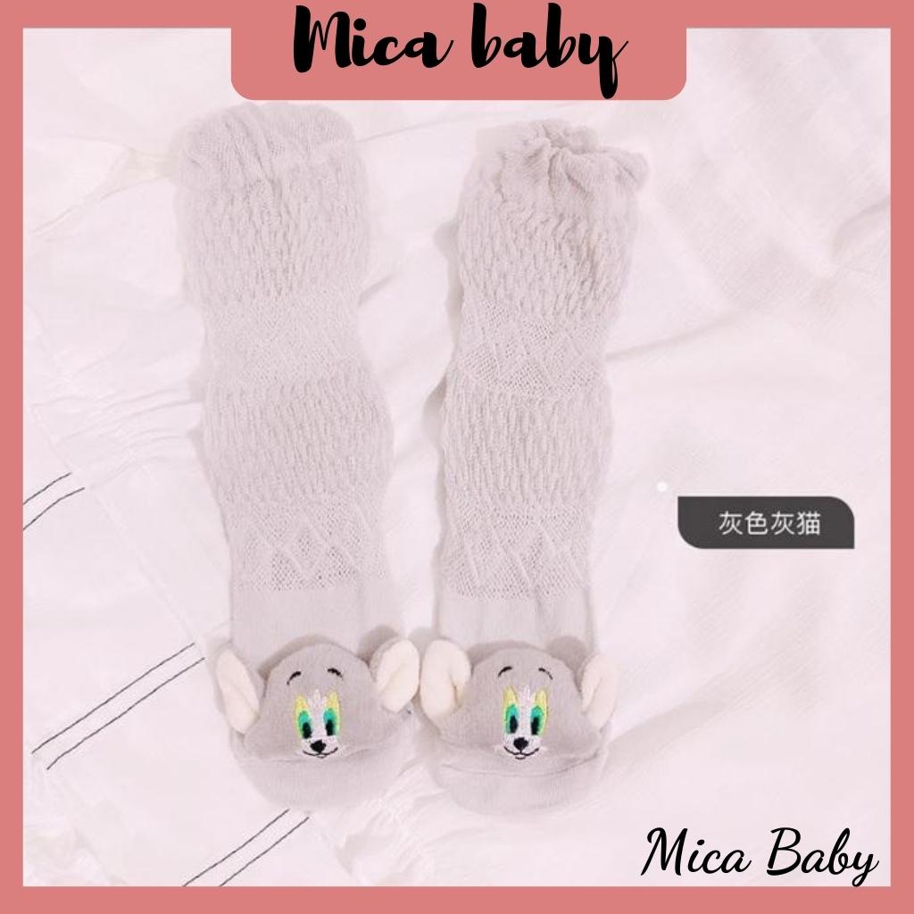 Tất lưới hình thú đáng yêu cho bé Mica baby