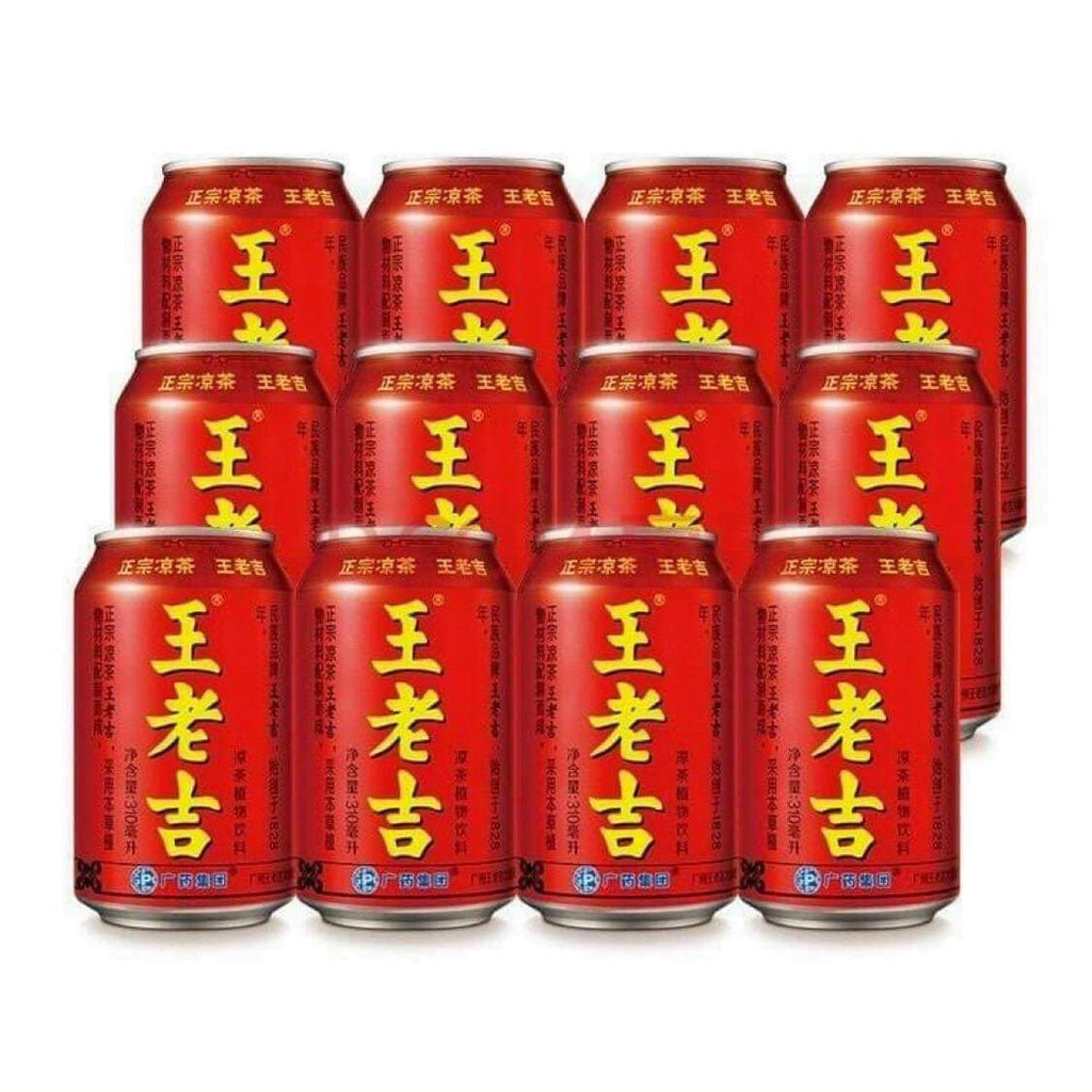[SIÊU HOT] Trà Sâm Thanh Nhiệt Vương Lão Cát ( WangLaoJi ) Siêu Ngon - Lon 310ml