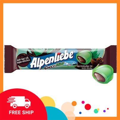 KẸO ALPENLIEBE VỊ BẠC HÀ NHÂN SOCOLA DẠNG CÂY