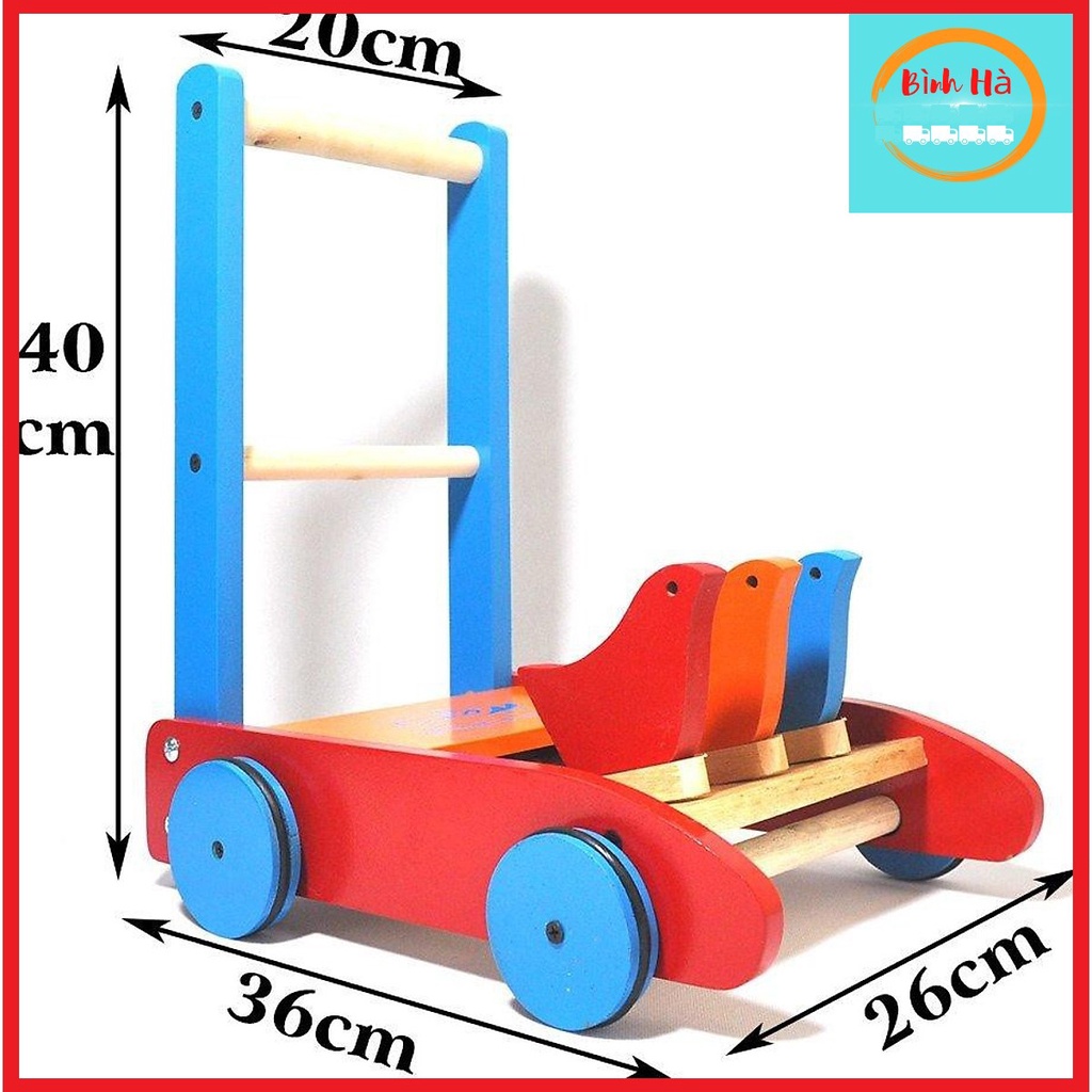 Xe Tập Đi Bằng Gỗ Cho Bé