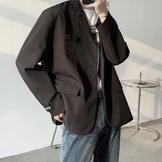 áo blazer đen trơn