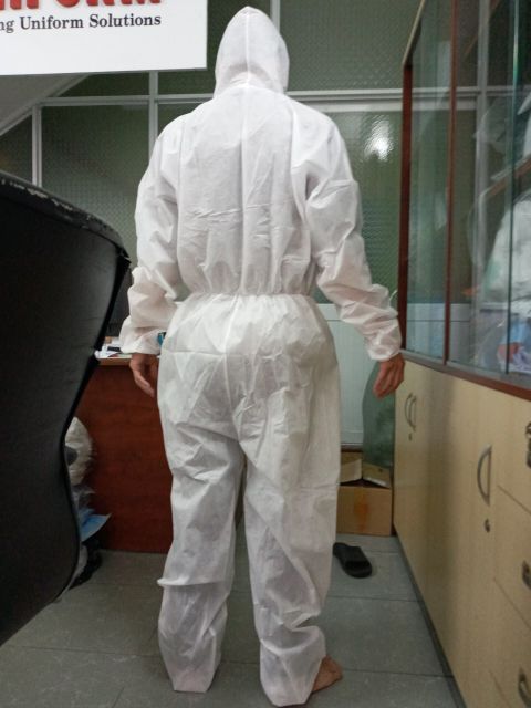 Quần áo phòng dịch màu trắng hàng công ty ktvietnam.com.vn