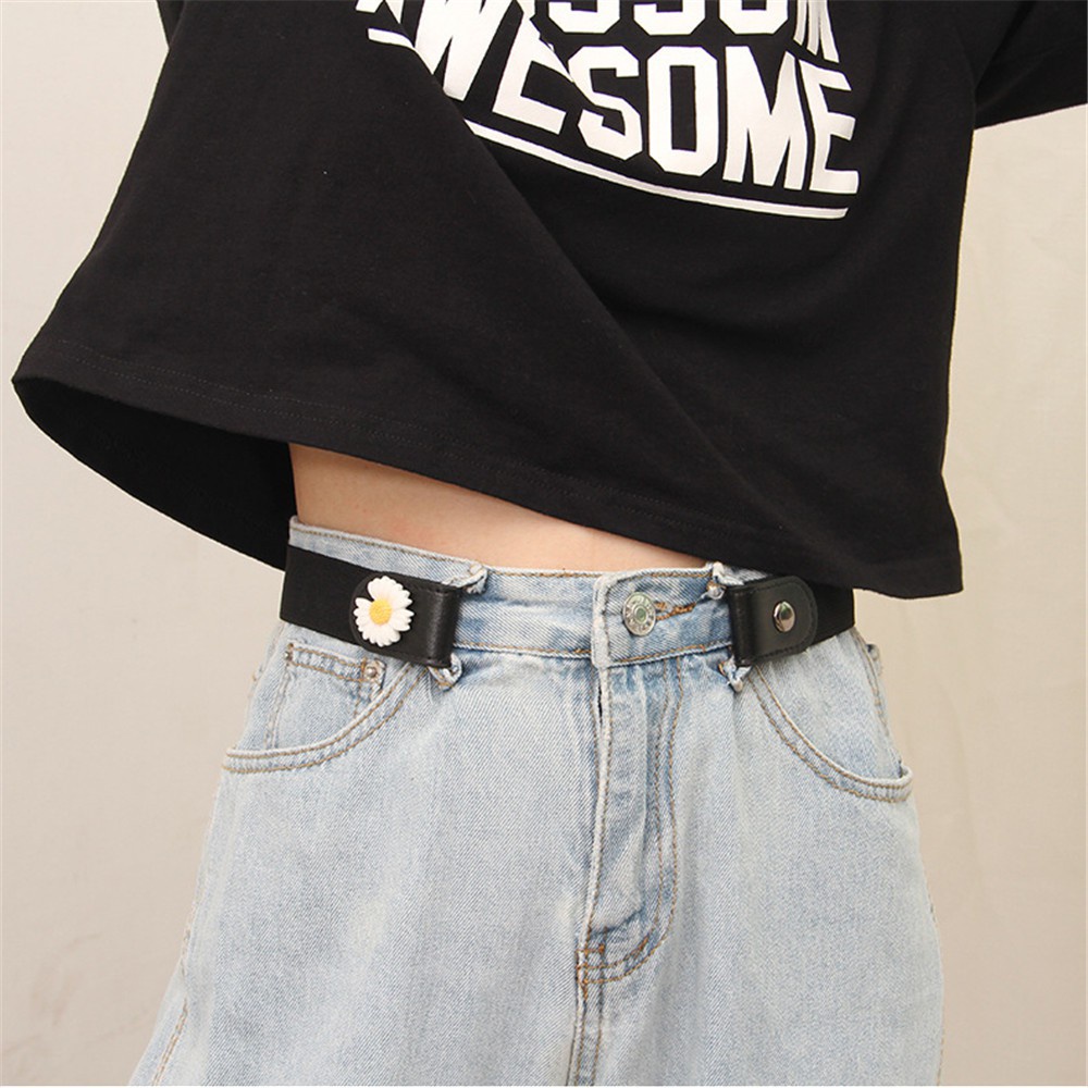 Thắt Lưng Vải Dệt Co Giãn Không Đường May Hợp Thời Trang