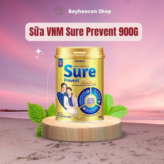 Sữa bột Vinamilk Sure Prevent Gold 900gr Hộp thiếc