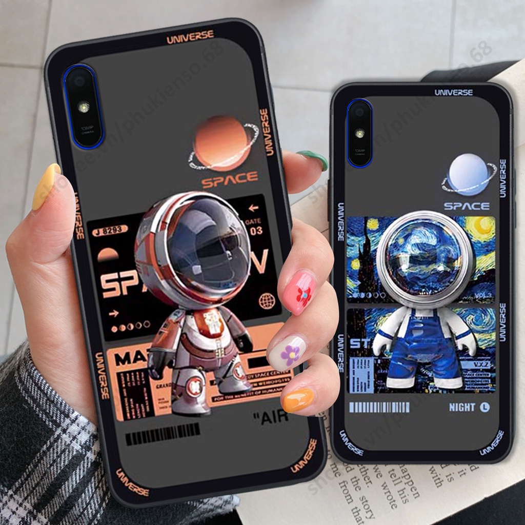 Ốp lưng Xiaomi Redmi 7A / 8A / 9A hình người máy, robot nasa đáng yêu dễ thương