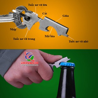 Móc khóa đa năng ôm chìa khóa Keytool EDC 8in1