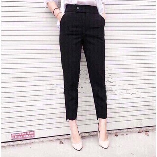 Quần baggy gấu lệch