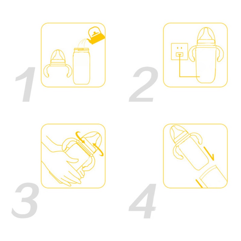 Máy Hâm Nóng Bình Sữa Cho Bé USB Mang Đi Du Lịch Tiện Lợi