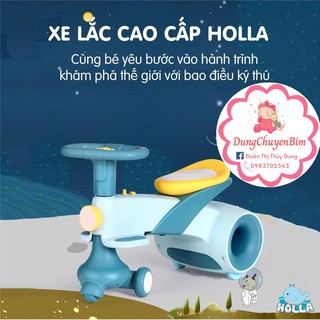 Xe lắc kiêm xe chòi chân cao cấp Holla 2in1 cho bé