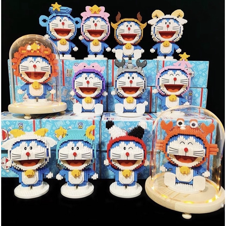 Đồ chơi xếp hình lắp ráp nhân vật hoạt hình DOREMON 12 CUNG HOÀNG ĐẠO  lI NON LEGO II NANOBLOCK