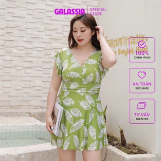 Đồ bơi nữ kín đáo big size dạng váy đi biển đồ bơi 1 mảnh có cỡ lớn cho nàng béo GALASSIA
