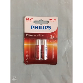 Pin AA VỈ 2 viên Alkaline philips LR6P2P