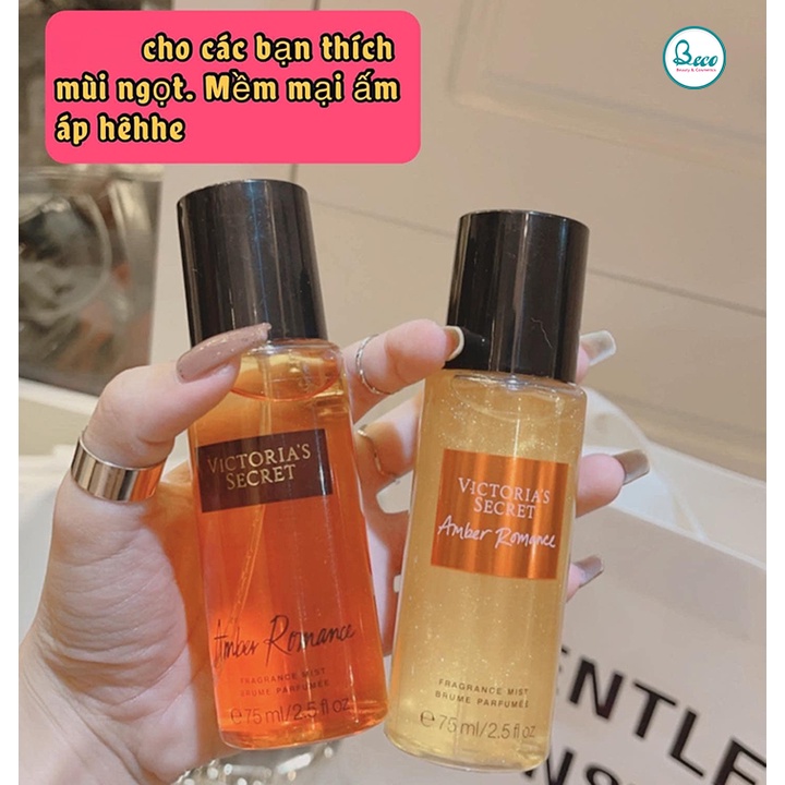 Xịt Thơm Body Mist Victoria’s Secret Set 2 Chai 75ml [BECO - BC1326]