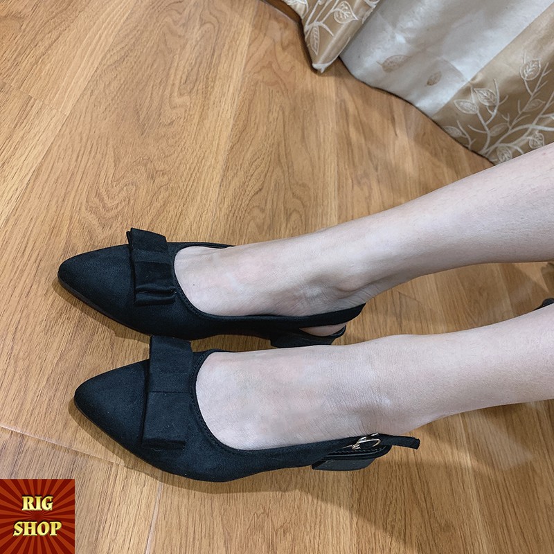 [ẢNH THẬT] SANDAL ĐẾ CAO RIGSHOP NƠ TIỂU THƯ - B3
