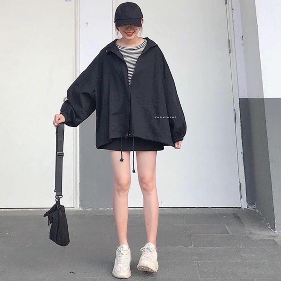 ÁO KHOÁC KAKI Form Dơi 1 Lớp (M125 - Kèm Ảnh Thật)